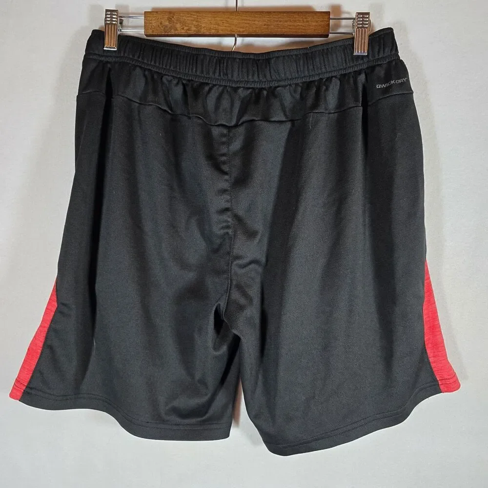 Layer 8 Qwick Dry Boys Shorts Size Large, Black And Red Comfortable